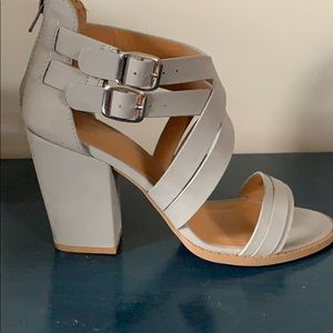 Charlotte Russe gray block heels